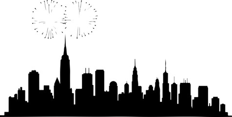 Fototapeta premium Toronto City Skyline Silhouette