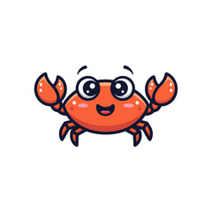 Cute Crab Cartoon Very Cool