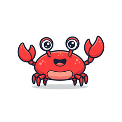 Cute Crab Cartoon Very Cool