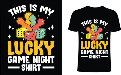 Obraz premium Playful Board Game T-Shirt – Lucky Game Night Design
