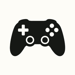 vector silhouette of a gaming controller