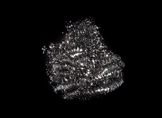 wire isolated on black background