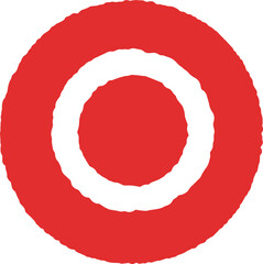 Circle Inside Circular Frame Vector Icon