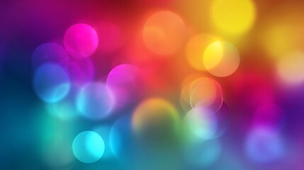 Obraz premium Abstract colorful bokeh overlay, soft focus effect, festive celebration background design