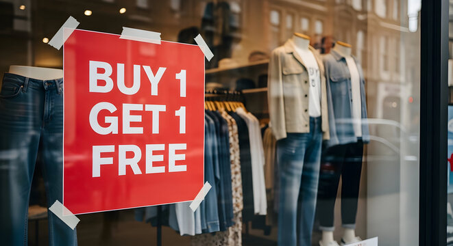 Buy 1 Get 1 Free Clothing Sale