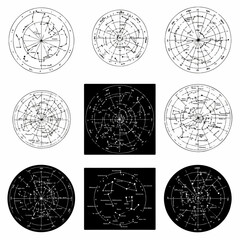 Diverse Sci-Fi Spacecraft and Lander Illustrations Collection © Nadhirotul