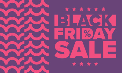 Fototapeta premium Black Friday. Sale up to 90% off. Biggest sale of the year. Special offer banner. Holiday shopping in United States. Super season deal in November. Discount badge. Creative vector template