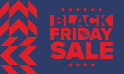 Fototapeta premium Black Friday. Sale up to 90% off. Biggest sale of the year. Special offer banner. Holiday shopping in United States. Super season deal in November. Discount badge. Creative vector template