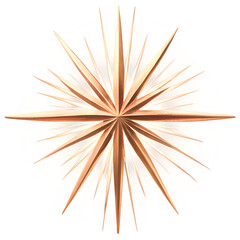 Golden Starburst on Black Background: Celestial Radiance