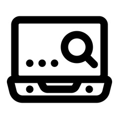 Laptop Search Icon