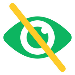 Crossed Out Eye Icon