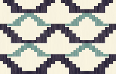 Geometric ethnic pattern seamless, Native American ethnic design, Southwestern decor design for background ,curtain, carpet, wallpaper, clothing, wrapping, Batik, vector illustration.