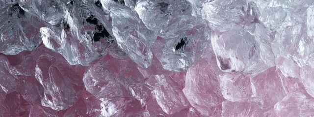 Fototapeta premium Clear Crystal Texture in Soft Pastel Shades for Minimalist Background Art and Design