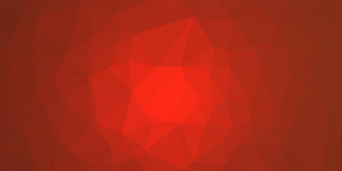 Obraz premium Abstract Red Polygonal Space Background with Connecting Dots and Lines. Geometric Polygonal background molecule and communication. Concept of science, chemistry, biology, medicine, technology.