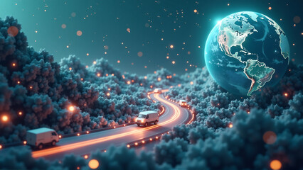 Conceptual Future: Interwoven Global Logistics and Data