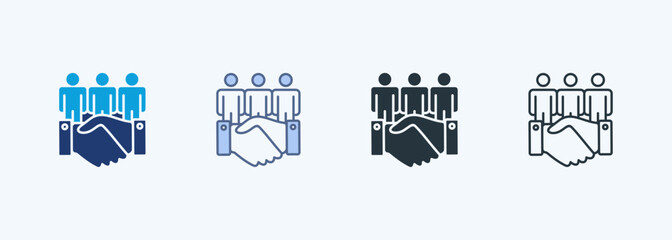 Teamwork Multiple Style Icon Collection
