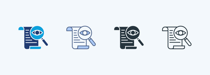 Data Review Multiple Style Icon Collection