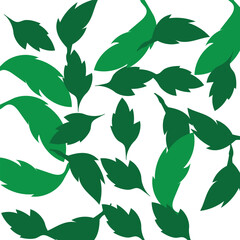 geometric floral green pattern background