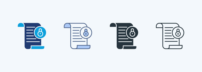 Data Security Multiple Style Icon Collection