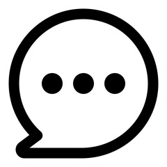 Fototapeta premium Circular Chat Bubble Icon