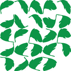 geometric floral green pattern background