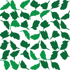 geometric floral green pattern background