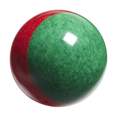 Colorful marble ball showcase creative vibe isolated on transparent background