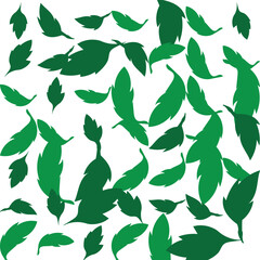 geometric floral green pattern background