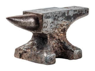 Forging steel blacksmith workshop artisan tools industrial isolated on transparent background