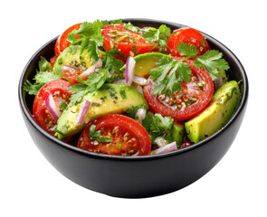Fresh vegetable salad recipe kitchen food bright isolated on transparent background