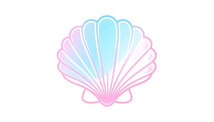 Pastel seashell graphic