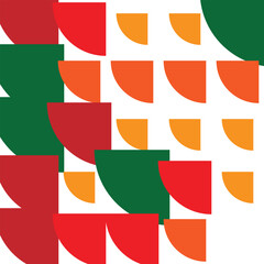 colorful geometric semi circle pattern background