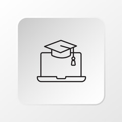 Online Graduation Icon