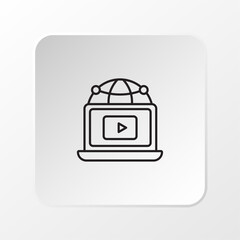 Online Video Class Icon