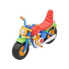 Cartoon Style Motorcycle Model