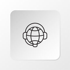 AI Tutor Icon, Minimal Vector Design