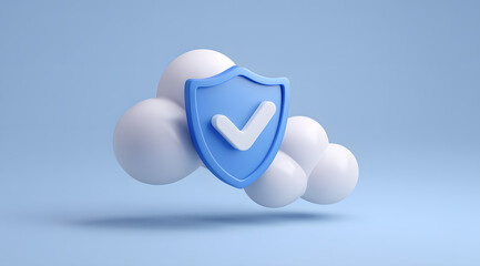 Cloud Data Security Shield Icon
