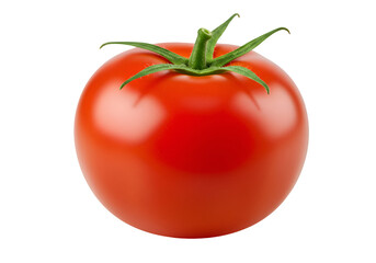 Perfect Red Tomato: Fresh, Ripe, and Juicy on White Background
