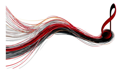 Abstract design with flowing lines