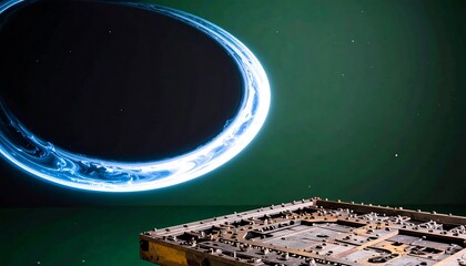 Cosmic ring around circuit board