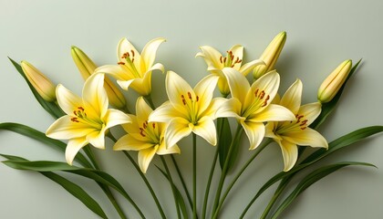 Naklejka premium bouquet of yellow tulips