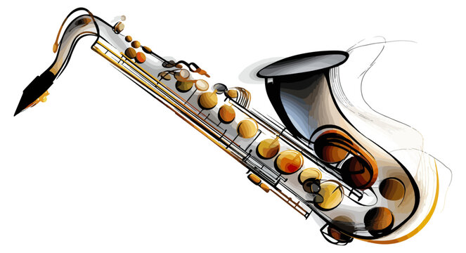 Saxophone illustration design