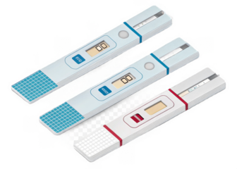 diabetes-test-strips on a isolated transparent background