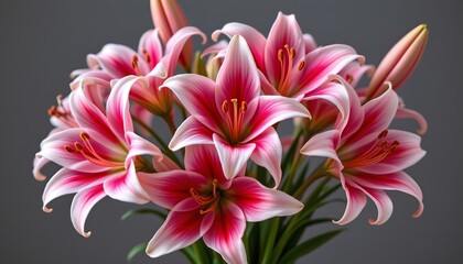 Obraz premium pink and white flower
