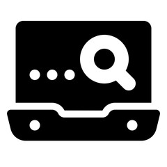 Laptop Search Icon