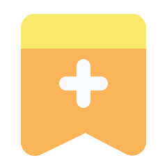 Fototapeta premium Add Bookmark Icon Plus Sign