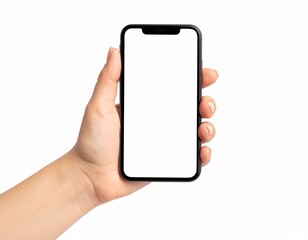 hand holding mobile phone