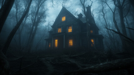 ハロウィンの夜のお化け屋敷/Haunted House on Halloween Night