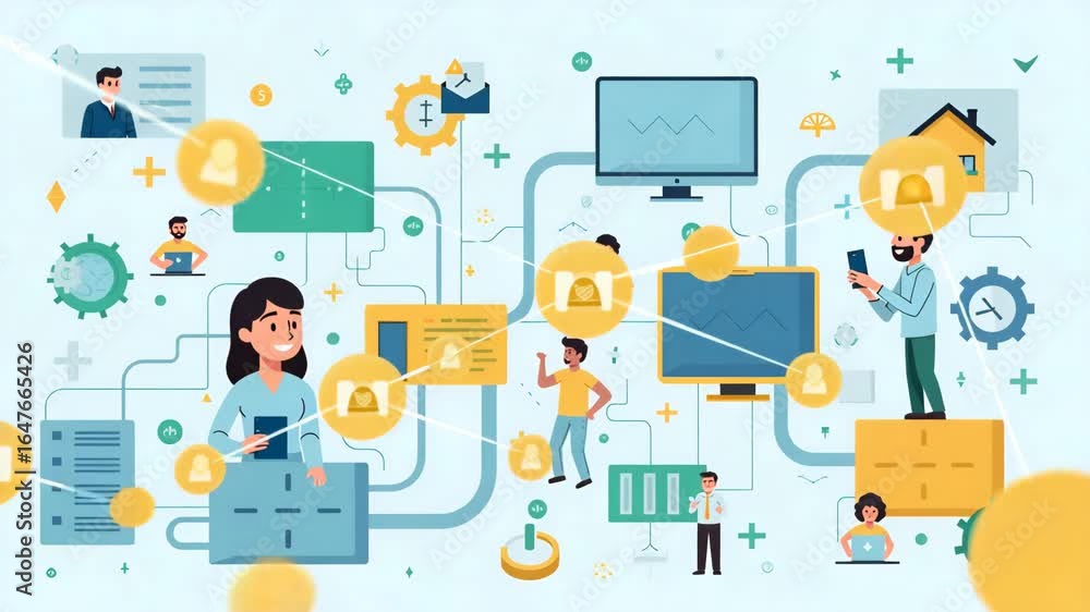 Poster building business ecosystems: effective startup collaboration strategies for team building and creat