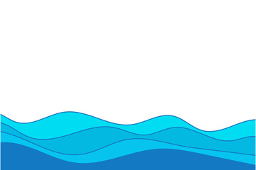 Water waves, ocean waves, sea wave, blue water splash